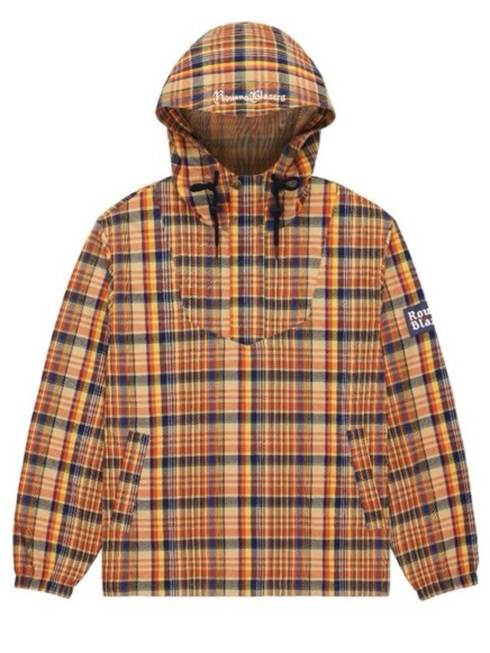 NWOT Rowing Blazers Indian Madras Plaid Hooded jacket 100% Cotton